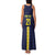 Ecuador La Tricolor Custom Family Matching Tank Maxi Dress and Hawaiian Shirt Gold and Navy Blue Motif