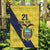 Ecuador La Tricolor Custom Garden Flag Gold and Navy Blue Motif