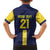 Ecuador La Tricolor Custom Kid Hawaiian Shirt Gold and Navy Blue Motif