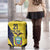 Ecuador La Tricolor Custom Luggage Cover Gold and Navy Blue Motif