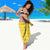 Ecuador La Tricolor Custom Sarong Gold and Navy Blue Motif