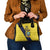 Ecuador La Tricolor Custom Shoulder Handbag Gold and Navy Blue Motif