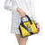 Ecuador La Tricolor Custom Shoulder Handbag Gold and Navy Blue Motif