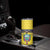 Ecuador La Tricolor Custom Skinny Tumbler Gold and Navy Blue Motif