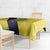 Ecuador La Tricolor Custom Tablecloth Gold and Navy Blue Motif