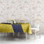 Ecuador La Tricolor Custom Tablecloth Gold and Navy Blue Motif