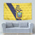 Ecuador La Tricolor Custom Tapestry Gold and Navy Blue Motif