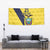 Ecuador La Tricolor Custom Tapestry Gold and Navy Blue Motif