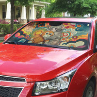 Baby Monkey Punch Auto Sun Shade Retro 70S Hippie Style Groovy Spring