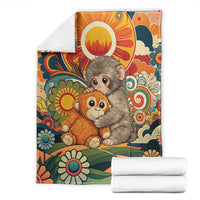 Baby Monkey Punch Blanket Retro 70S Hippie Style Groovy Spring