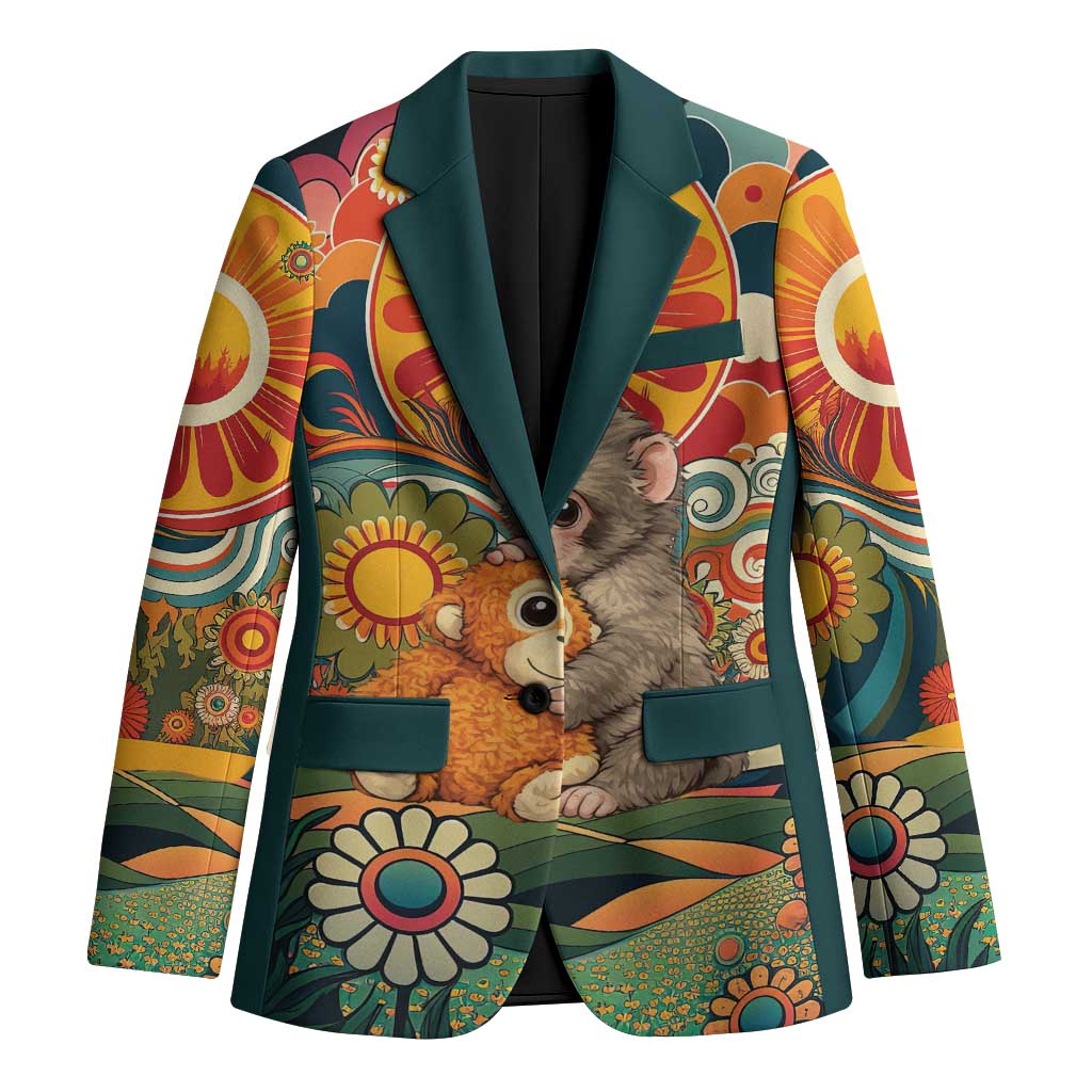Baby Monkey Punch Blazer Retro 70S Hippie Style Groovy Spring