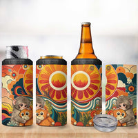 Baby Monkey Punch 4 in 1 Can Cooler Tumbler Retro 70S Hippie Style Groovy Spring