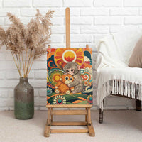 Baby Monkey Punch Canvas Wall Art Retro 70S Hippie Style Groovy Spring