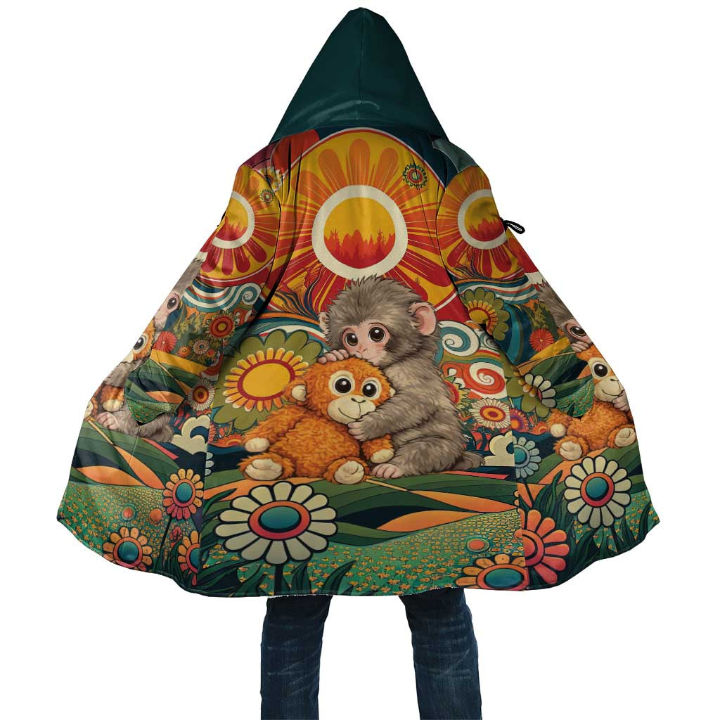 Baby Monkey Punch Cloak Retro 70S Hippie Style Groovy Spring