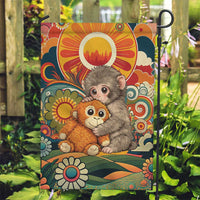 Baby Monkey Punch Garden Flag Retro 70S Hippie Style Groovy Spring
