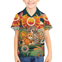 Baby Monkey Punch Hawaiian Shirt Retro 70S Hippie Style Groovy Spring
