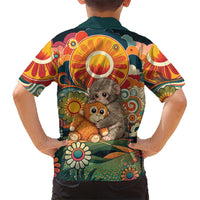 Baby Monkey Punch Hawaiian Shirt Retro 70S Hippie Style Groovy Spring