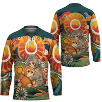 Baby Monkey Punch Hockey Jersey Retro 70S Hippie Style Groovy Spring
