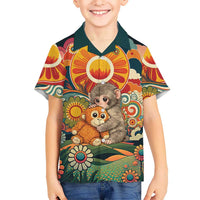 Baby Monkey Punch Kid Hawaiian Shirt Retro 70S Hippie Style Groovy Spring