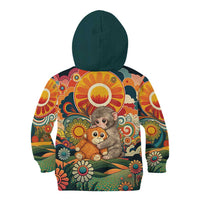 Baby Monkey Punch Kid Hoodie Retro 70S Hippie Style Groovy Spring
