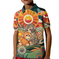 Baby Monkey Punch Kid Polo Shirt Retro 70S Hippie Style Groovy Spring