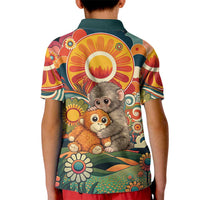 Baby Monkey Punch Kid Polo Shirt Retro 70S Hippie Style Groovy Spring