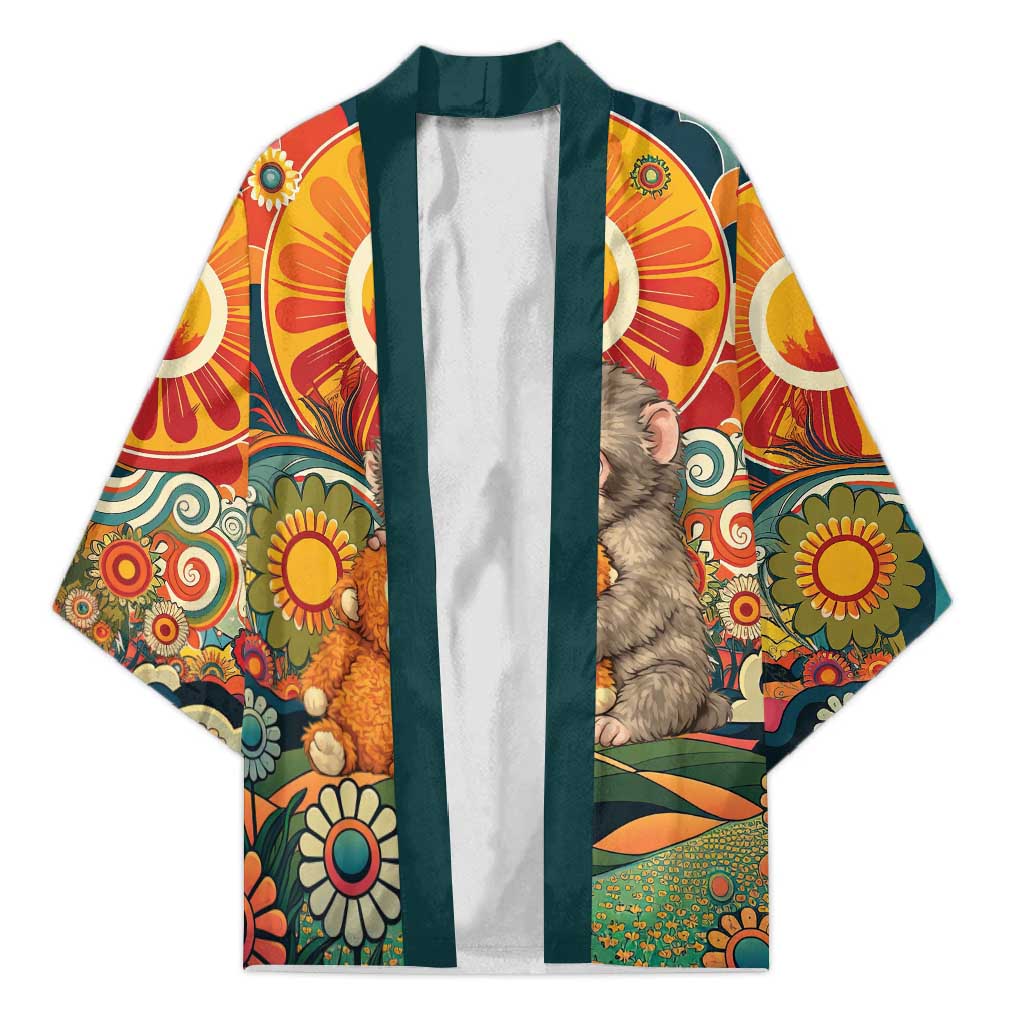 Baby Monkey Punch Kimono Retro 70S Hippie Style Groovy Spring