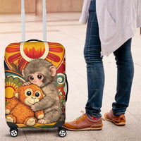 Baby Monkey Punch Luggage Cover Retro 70S Hippie Style Groovy Spring