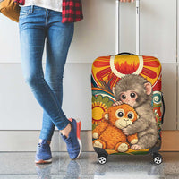 Baby Monkey Punch Luggage Cover Retro 70S Hippie Style Groovy Spring