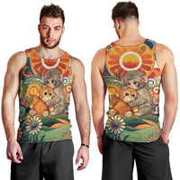 Baby Monkey Punch Men Tank Top Retro 70S Hippie Style Groovy Spring