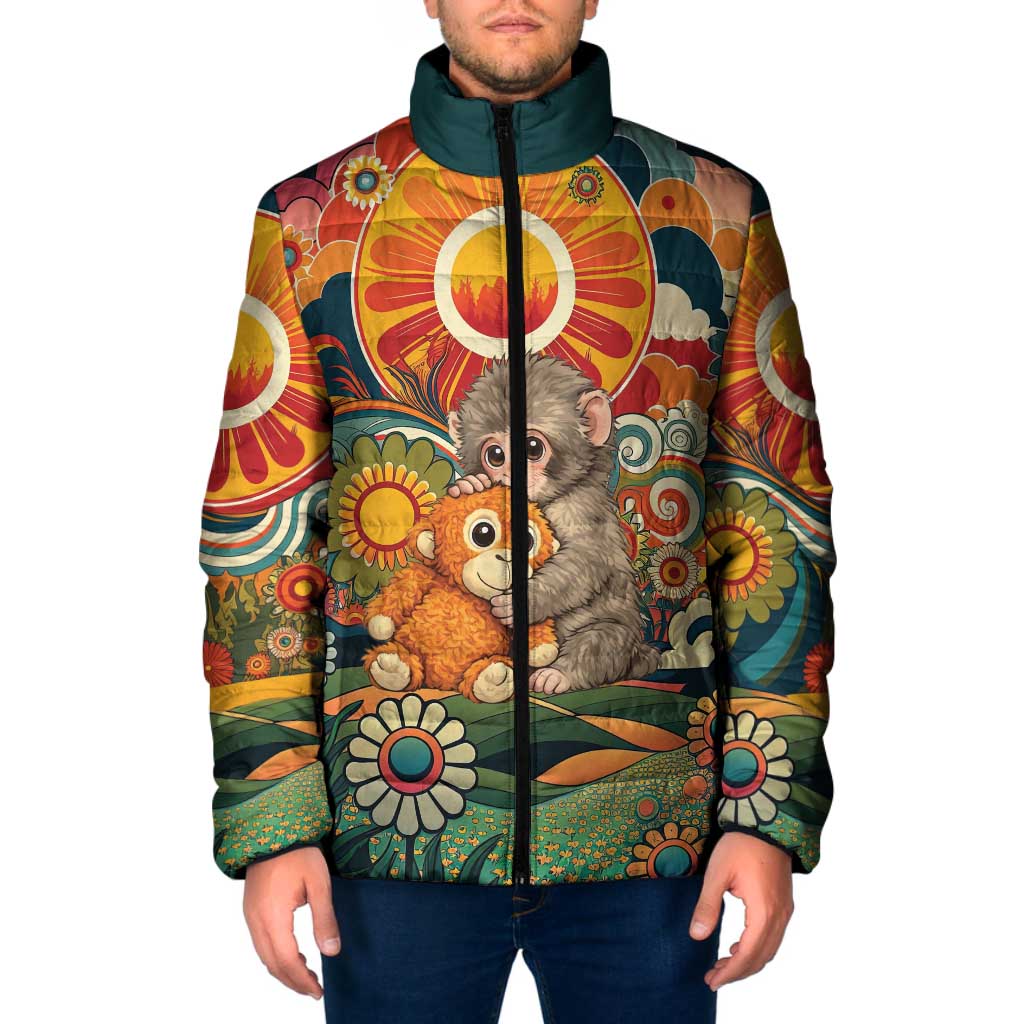 Baby Monkey Punch Padded Jacket Retro 70S Hippie Style Groovy Spring