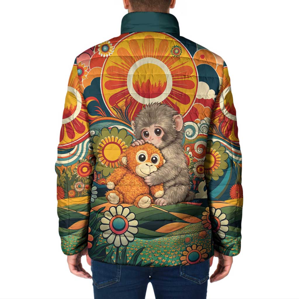 Baby Monkey Punch Padded Jacket Retro 70S Hippie Style Groovy Spring