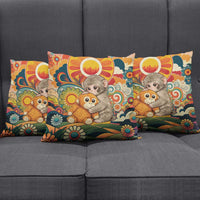 Baby Monkey Punch Pillow Cover Retro 70S Hippie Style Groovy Spring