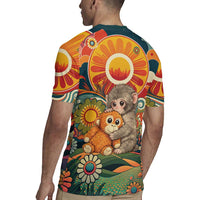 Baby Monkey Punch Rugby Jersey Retro 70S Hippie Style Groovy Spring