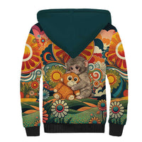 Baby Monkey Punch Sherpa Hoodie Retro 70S Hippie Style Groovy Spring