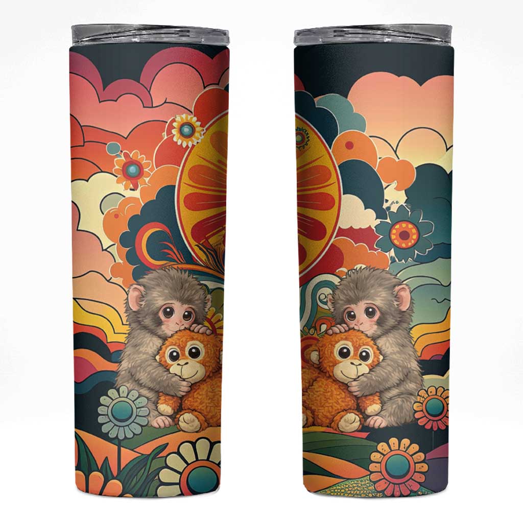 Baby Monkey Punch Skinny Tumbler Retro 70S Hippie Style Groovy Spring