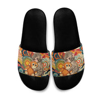 Baby Monkey Punch Slide Sandals Retro 70S Hippie Style Groovy Spring
