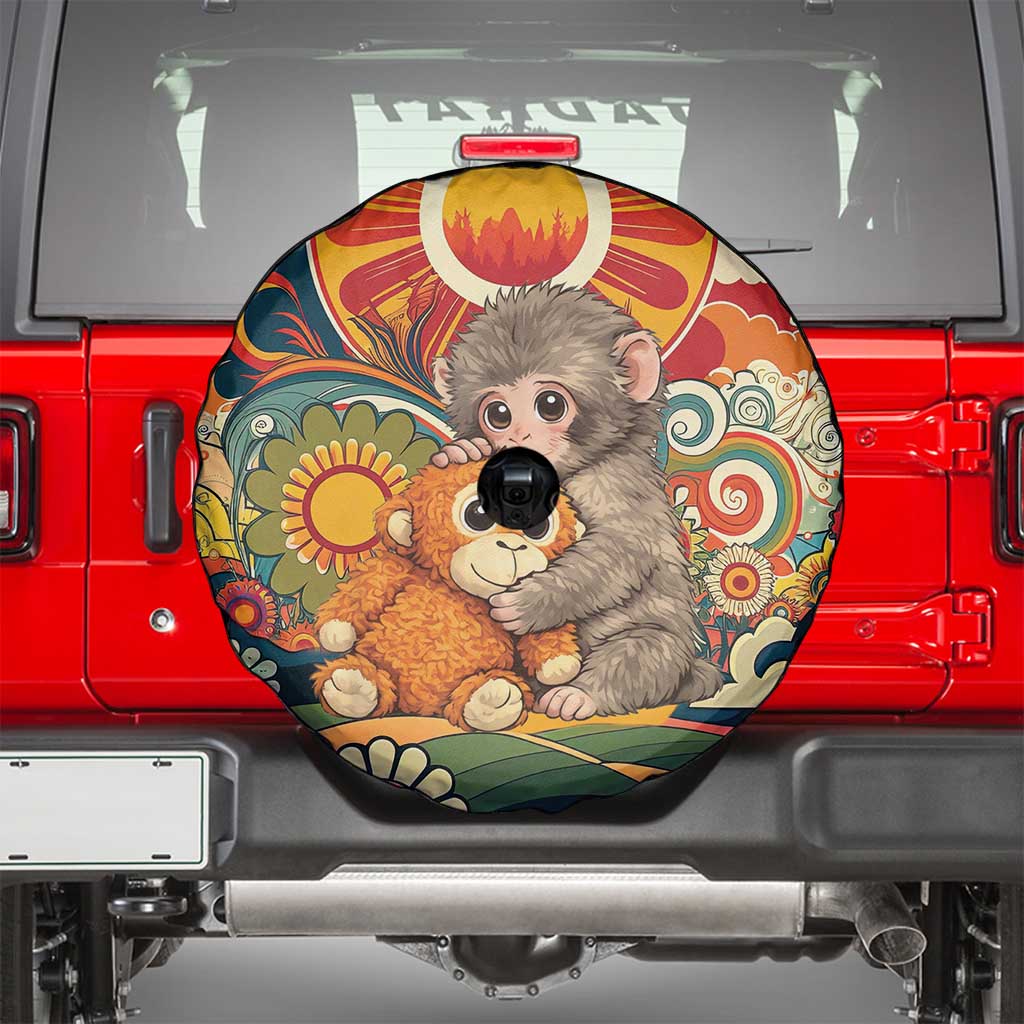 Baby Monkey Punch Spare Tire Cover Retro 70S Hippie Style Groovy Spring