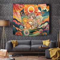 Baby Monkey Punch Tapestry Retro 70S Hippie Style Groovy Spring