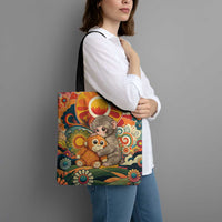 Baby Monkey Punch Tote Bag Retro 70S Hippie Style Groovy Spring