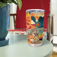 Baby Monkey Punch Tumbler Cup Retro 70S Hippie Style Groovy Spring