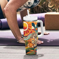 Baby Monkey Punch Tumbler With Handle Retro 70S Hippie Style Groovy Spring