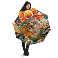 Baby Monkey Punch Umbrella Retro 70S Hippie Style Groovy Spring