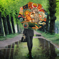 Baby Monkey Punch Umbrella Retro 70S Hippie Style Groovy Spring