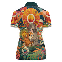 Baby Monkey Punch Women Polo Shirt Retro 70S Hippie Style Groovy Spring