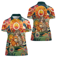 Baby Monkey Punch Women Polo Shirt Retro 70S Hippie Style Groovy Spring