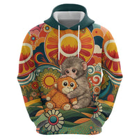Baby Monkey Punch Zip Hoodie Retro 70S Hippie Style Groovy Spring