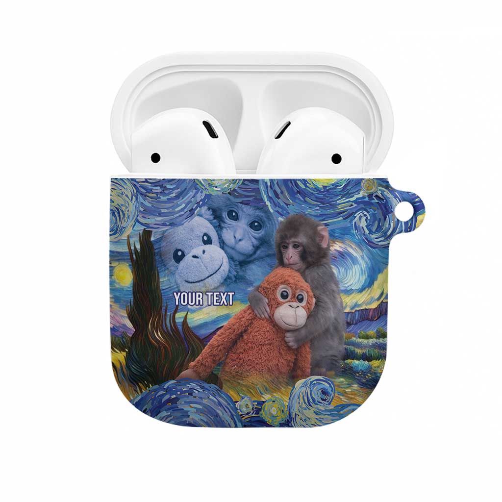 Baby Monkey Punch Personalized AirPods Case Starry Night Inspired