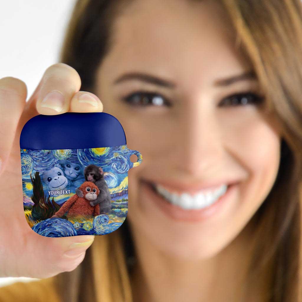 Baby Monkey Punch Personalized AirPods Case Starry Night Inspired