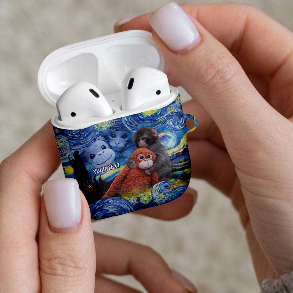 Baby Monkey Punch Personalized AirPods Case Starry Night Inspired